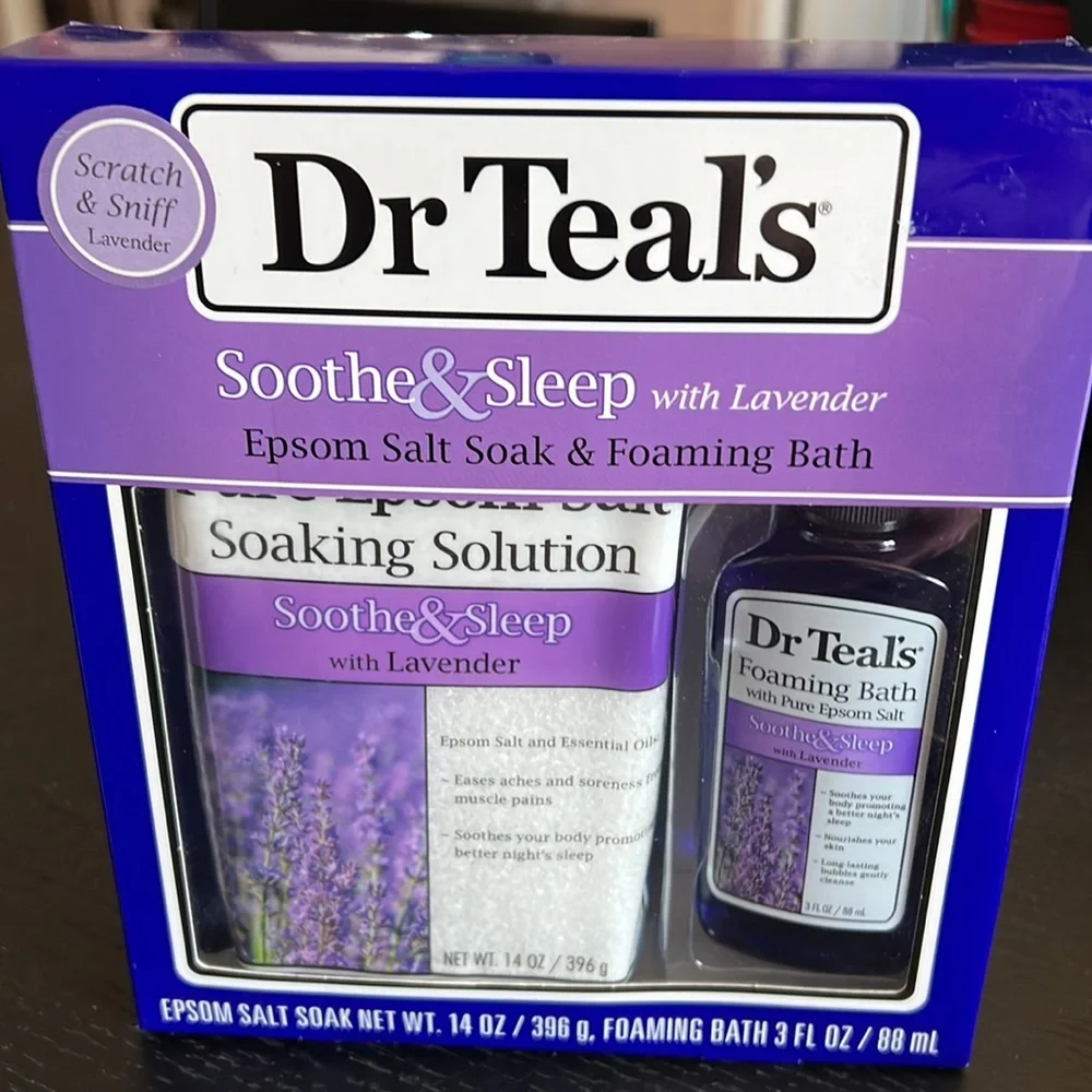 Dr Teal’s Soothe & Sleep Epsom Salt & Foam Lavender & Eucalyptus/Spearmint - Picture 3 of 5